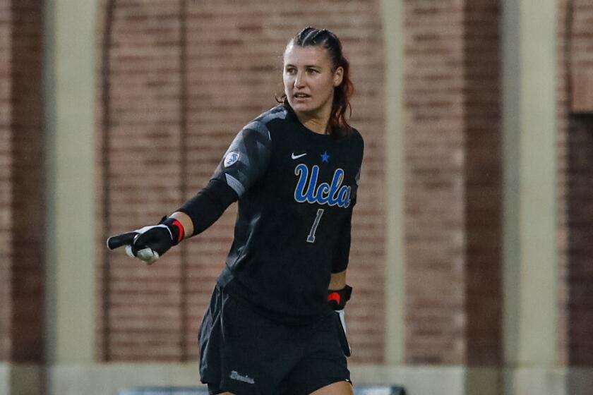 UCLA goalkeeper Lauren Brzykcy has played a big role in the Bruins' success in 2022.