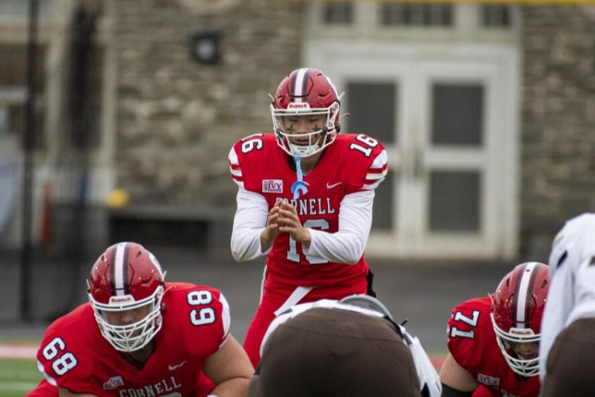 Cornell quarterback Jameson Wang from Oaks Christian is back to start as the Ivy League begins its 10-game season.