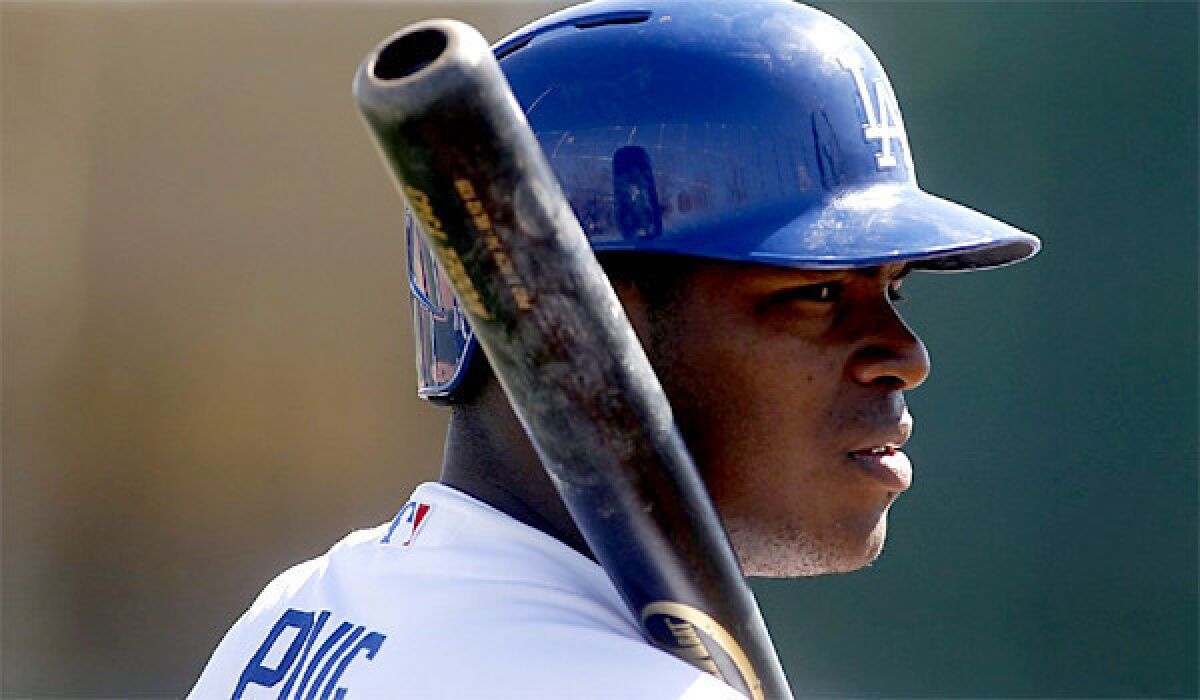 Yasiel Puig was batting .333 with double-A Chattanooga when he went on the disabled list eight days ago.