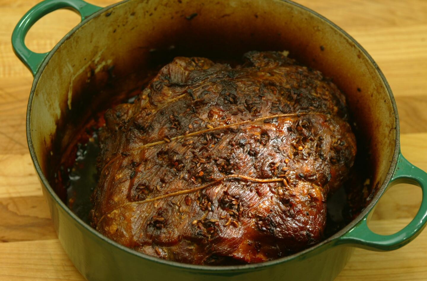 Slow-roasted shoulder of pork