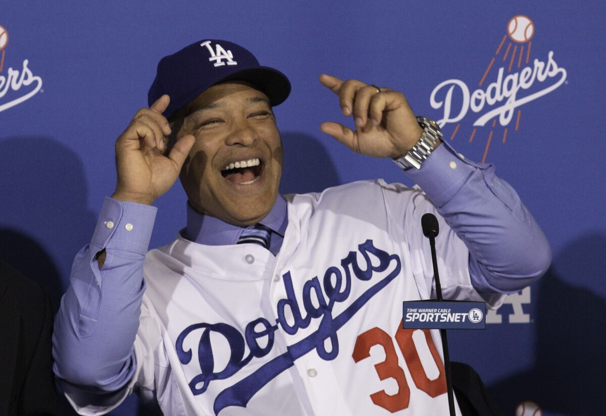 You can bet that Dave Roberts will be all smiles when training camp opens.