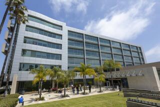 Long Beach, CA - May 24: An exterior view of the CSU Office of the Chancellor, Long Beach, Tuesday, May 24, 2022. (Allen J. Schaben / Los Angeles Times)