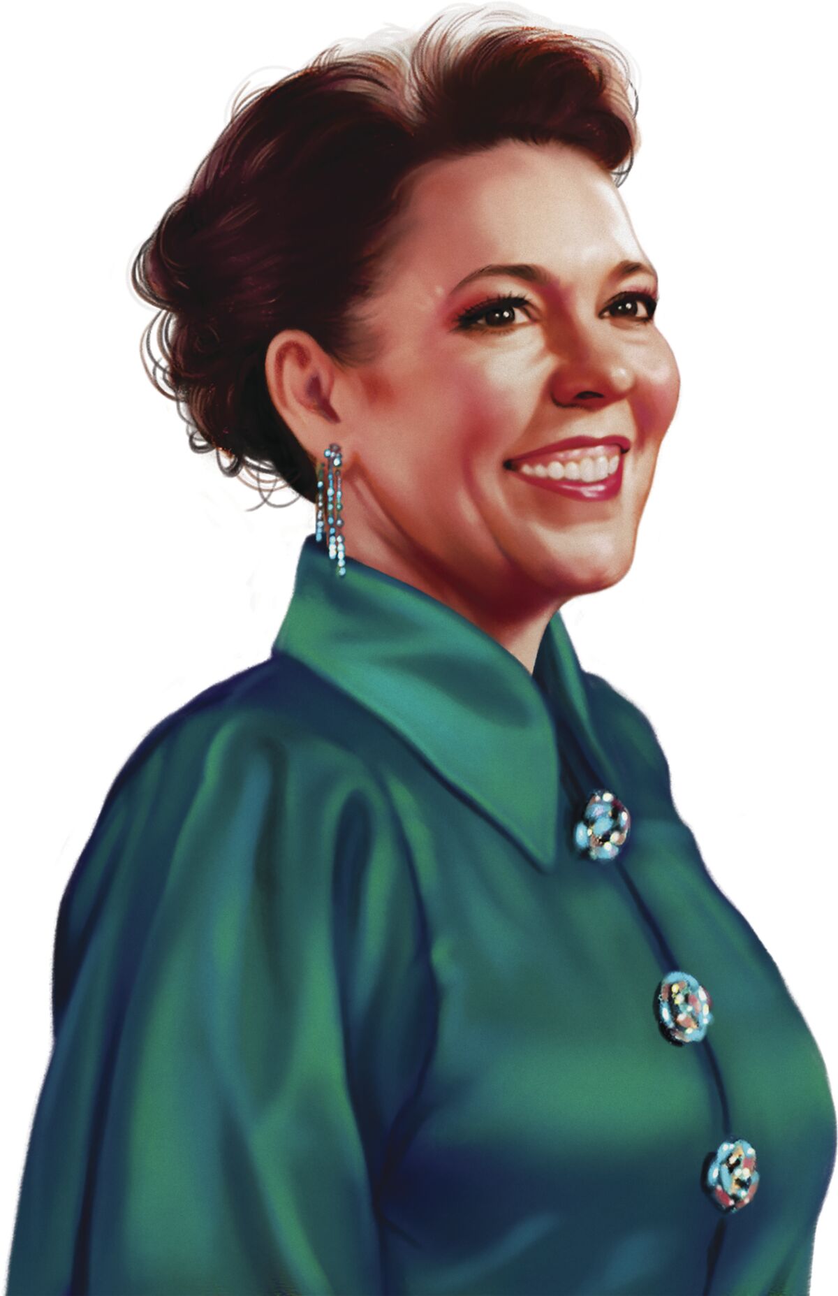 Illustration of Actress Olivia Colman