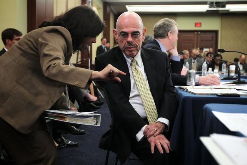U.S. Rep. Henry Waxman (D-Beverly Hills) during a Capitol Hill hearing in 2012.