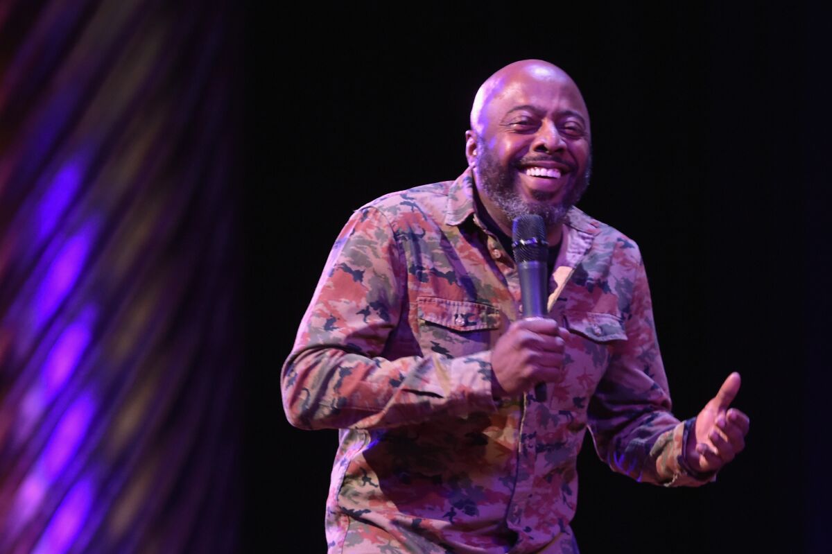 A 2017 photo of Donnell Rawlings at TBS Comedy Festival
