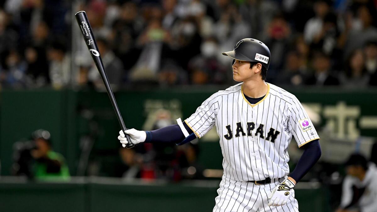 Shohei Ohtani prepares to bat against Mexico during the 2016 World Baseball Classic. (Masterpress / Getty Images)