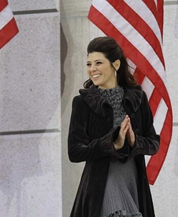 "The Wrestler's" Marisa Tomei appears at the We Are One concert at the Lincoln Memorial.