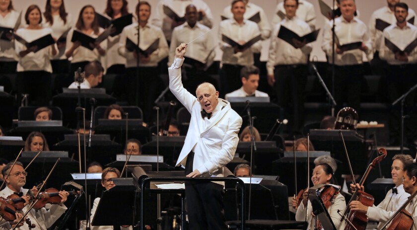 Bramwell Tovey at the Hollywood Bowl on Tuesday.