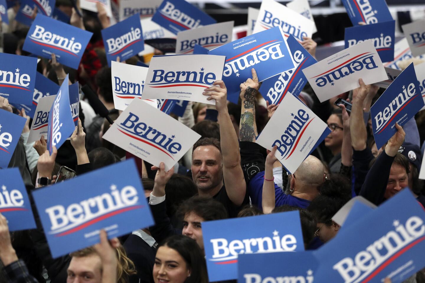 Bernie supporters in Vermont.