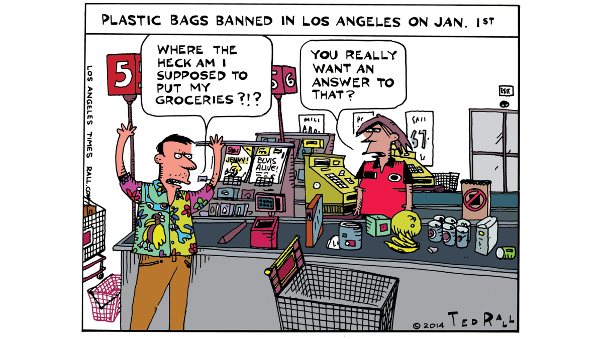 On Jan. 1, Los Angeles became the nation's largest city to ban plastic bags.