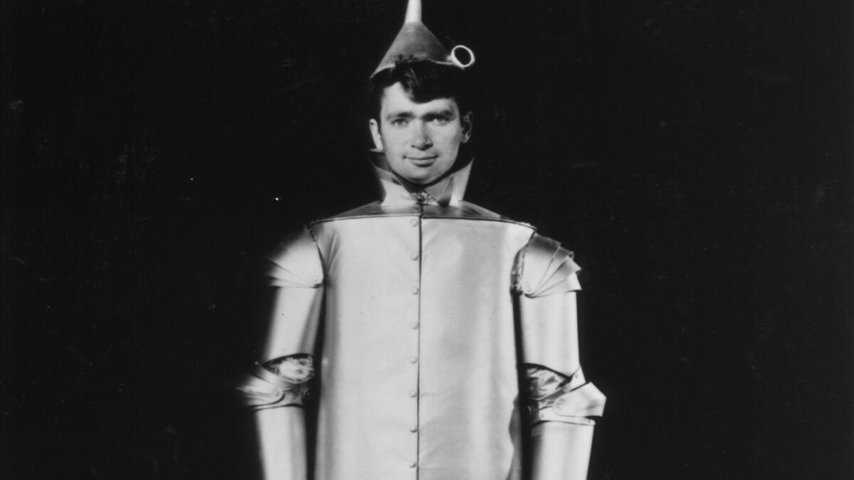 Buddy Ebsen was the original Tin Man in "The Wizard of Oz," until he fell ill from the aluminum dust in his makeup. (File photo)
