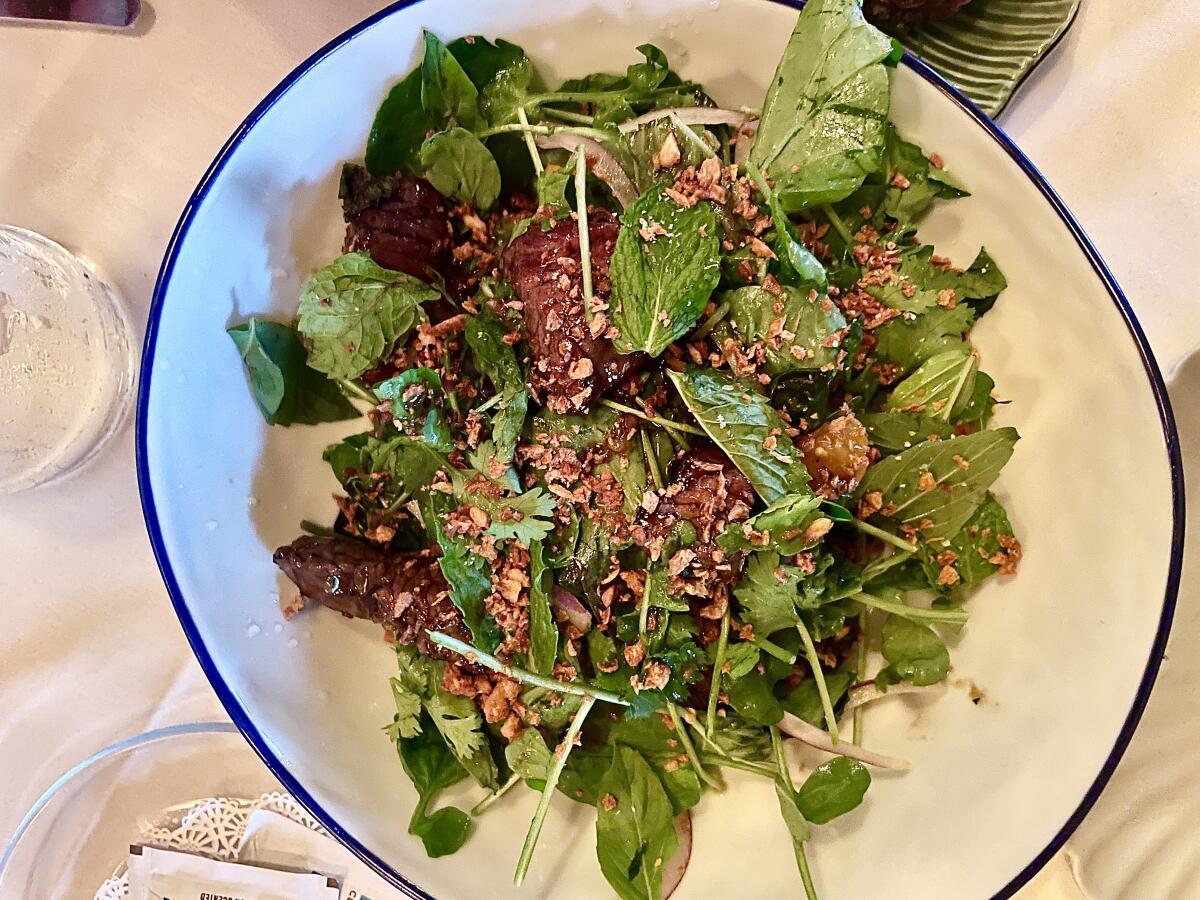 A dish of bò lúc lắc from Di Di.