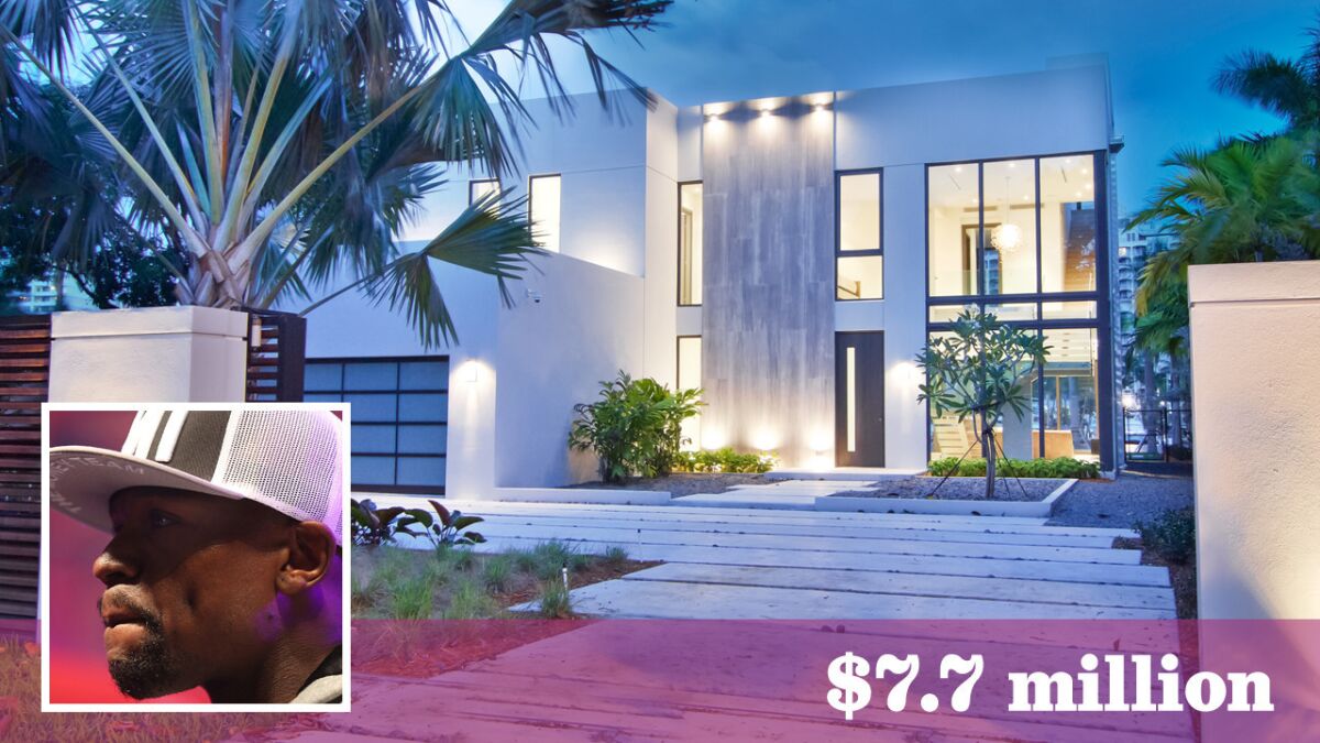 Retired boxer Floyd Mayweather Jr. has paid $7.7 million cash for a home in Miami Beach.