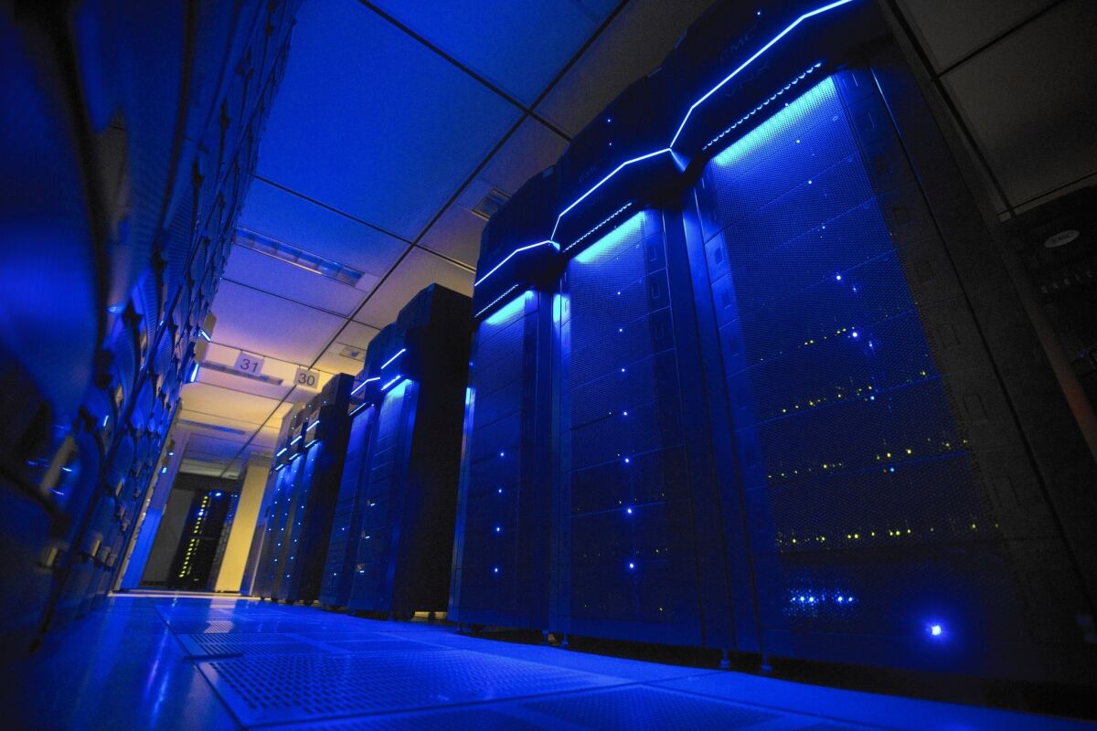Federal authorities can do much more to protect the privacy of consumers’ data used by businesses. Above, banks of servers inside a data center at America Electric Power in Columbus, Ohio.