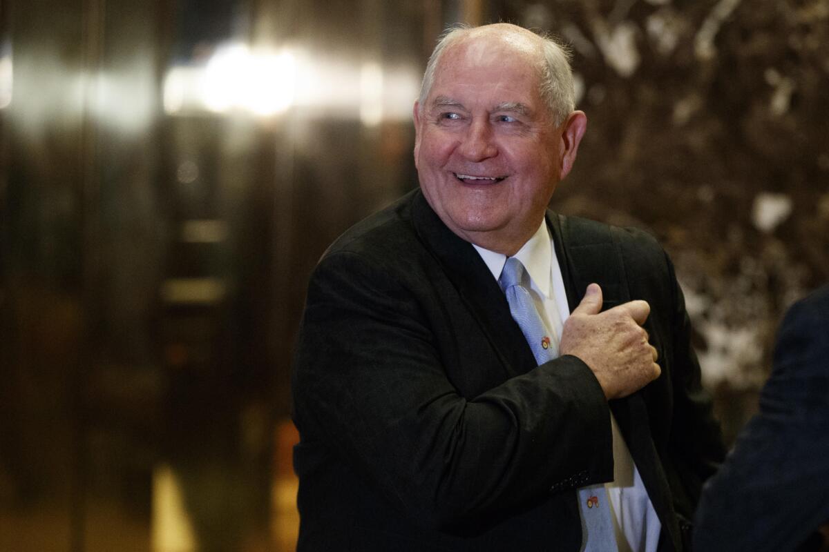 Former Georgia Gov. Sonny Perdue.