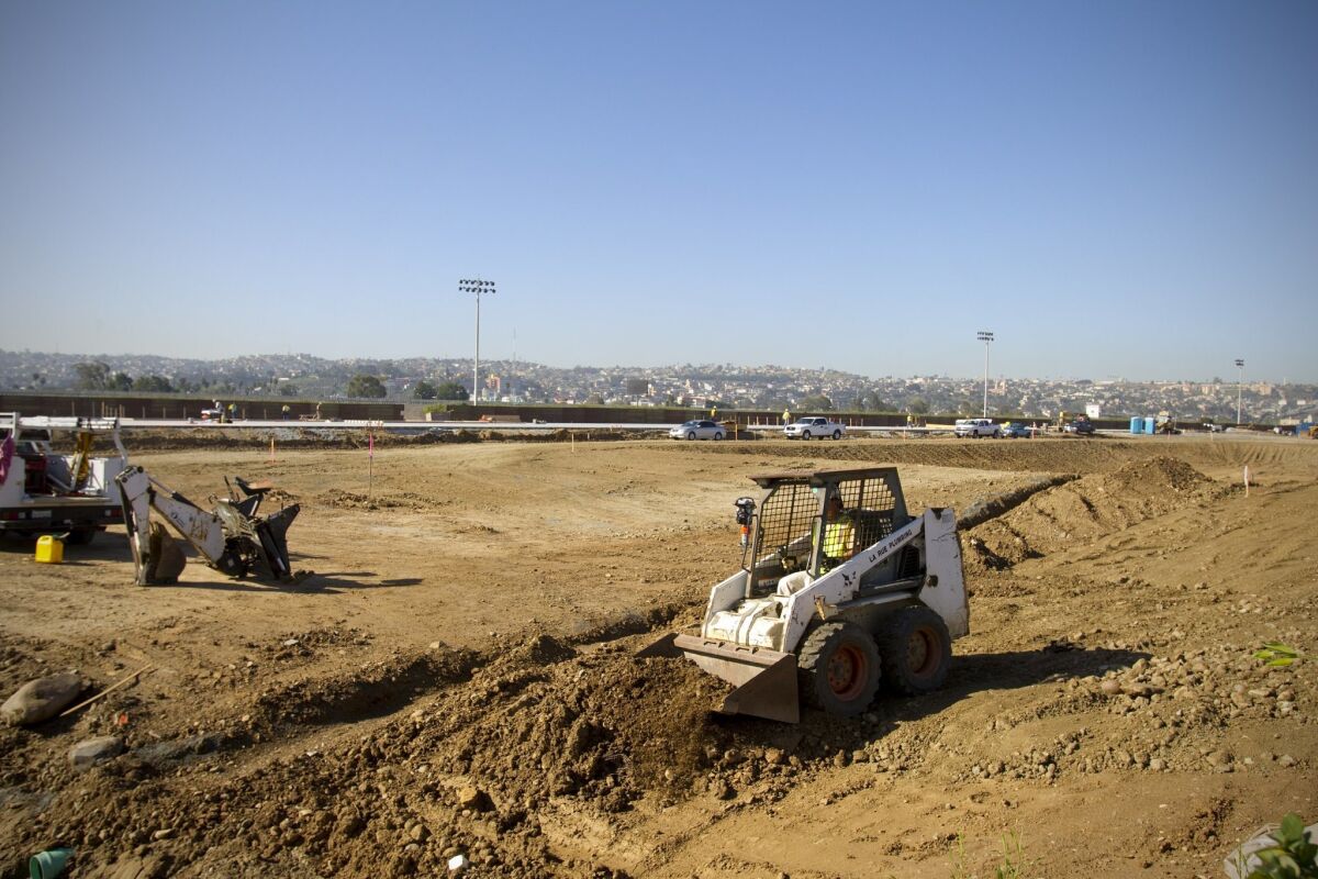 Heavy equipment last week was clearing the way for more planned stores including a T.J.Maxx just west of Las Americas Premium Outlets in San Ysidro. The future shopping center is called The Plaza at the Border. — Nelvin C. Cepeda