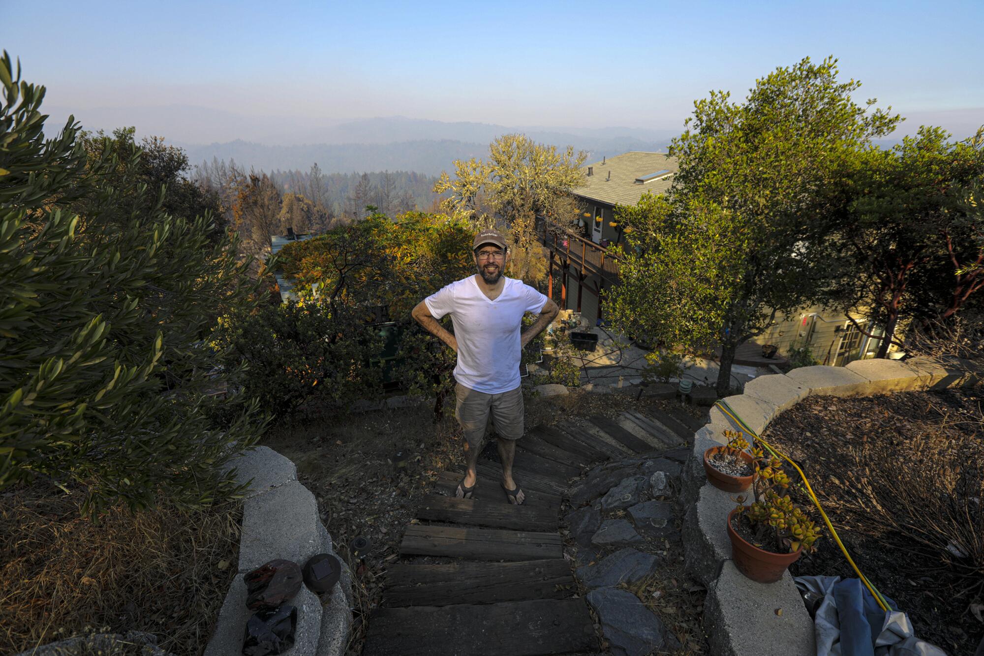  Noah Standridge defied the orders to evacuate his home amid the CZU Lightning Complex fire.