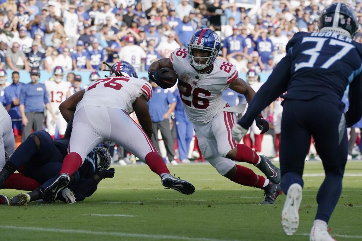 Saquon Barkley rushing TD gives Giants lead over Vikings