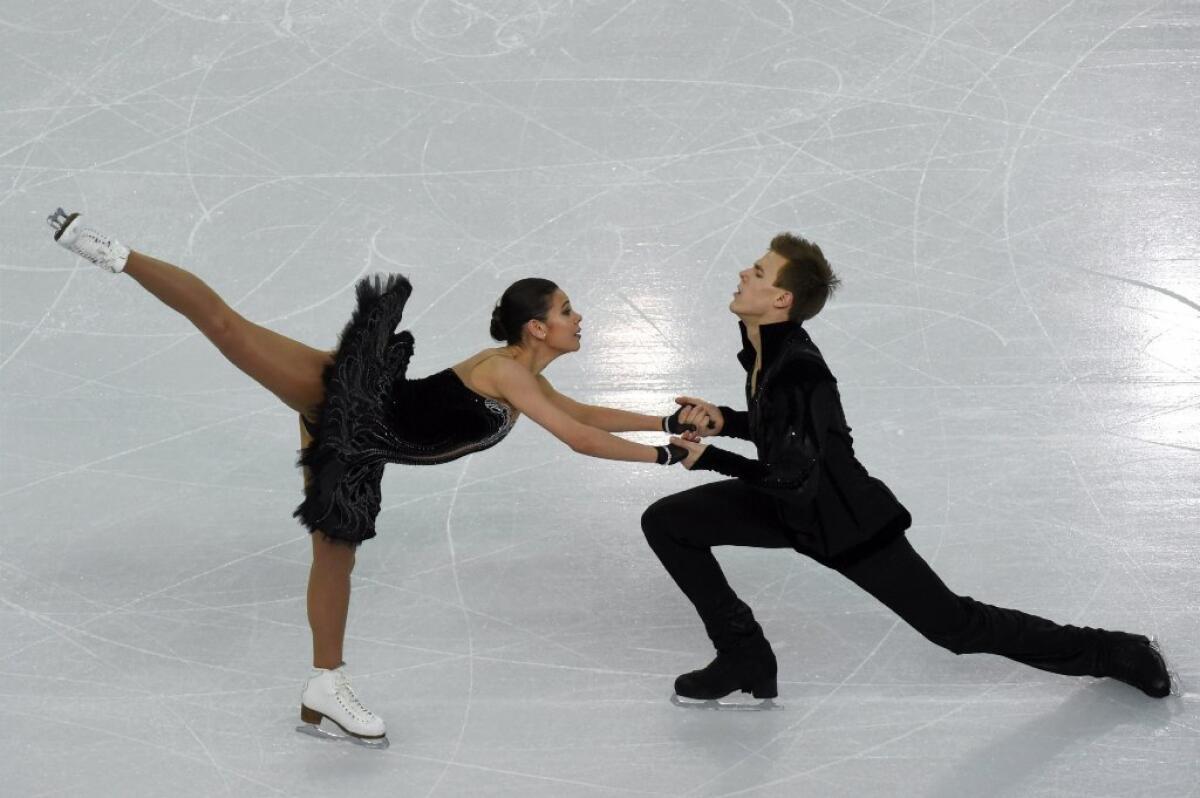 Russia's Elena Ilinykh and Nikita Katsalapov perform to Tchaikovsky's "Swan Lake" on Sunday at the Sochi Olympics.