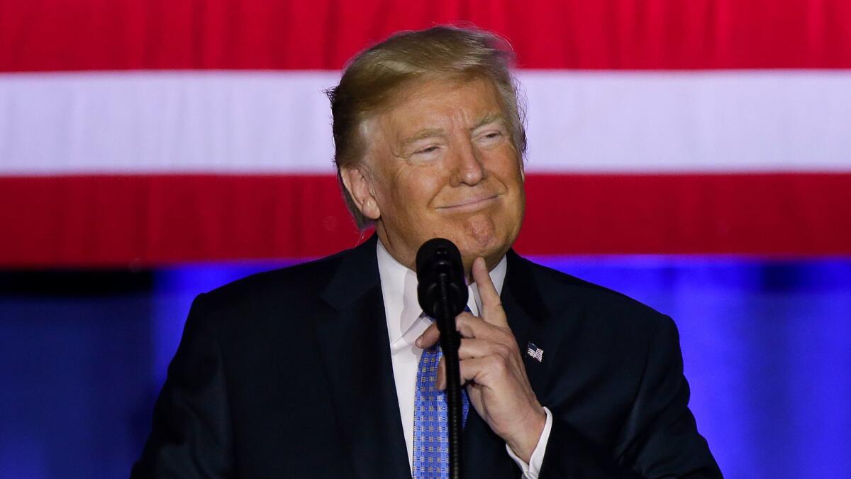 Donald Trump speaks in Indianapolis, Ind. on Sept. 27.