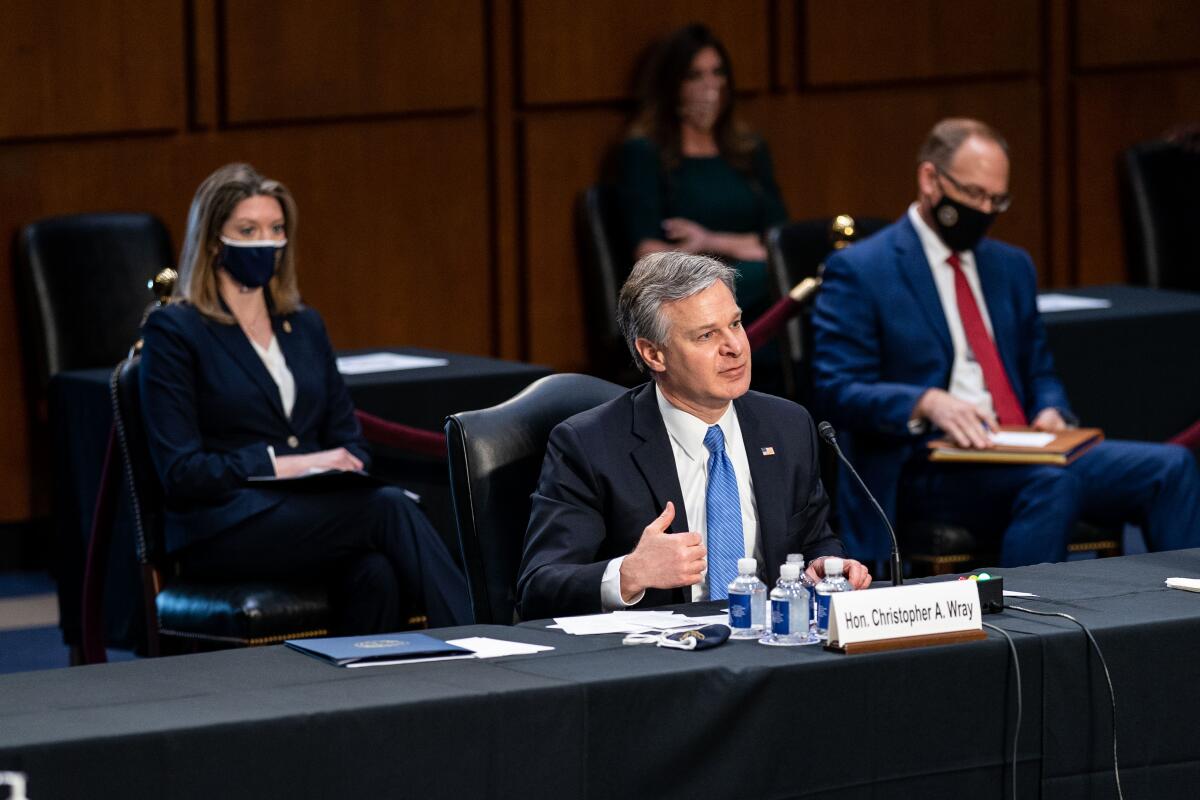 FBI Director Christopher A. Wray testifies 