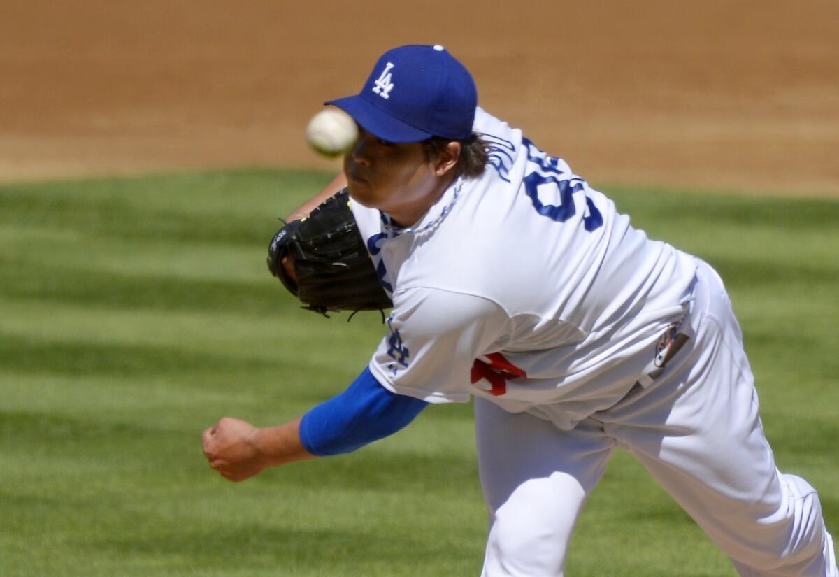 Pitcher Ryu Hyun-Jin will start for the Dodgers in Game 3 of their National League division series against Atlanta.