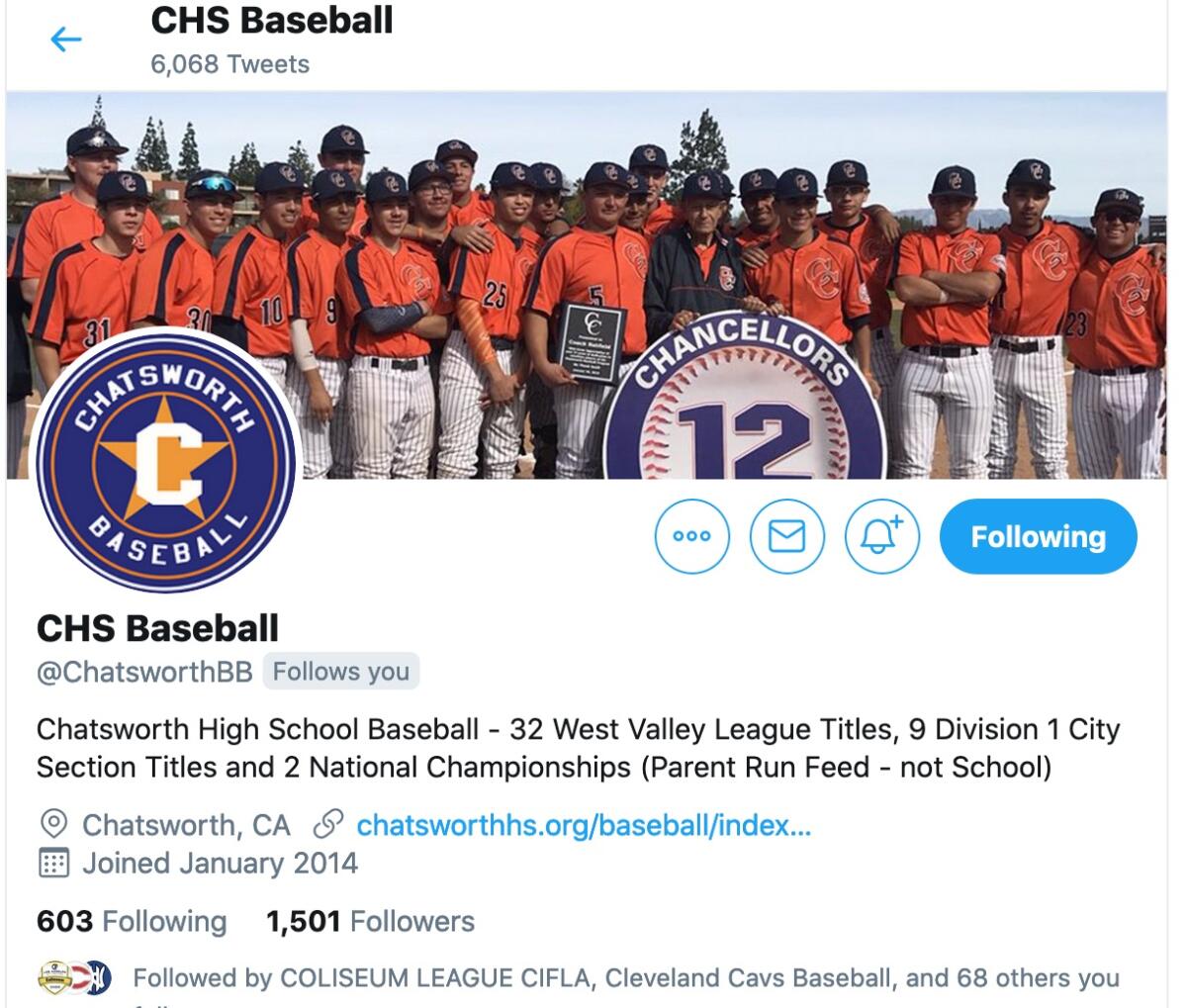 Chatsworth has selected Kennedy coach Marcus Alvarado as its new baseball coach.