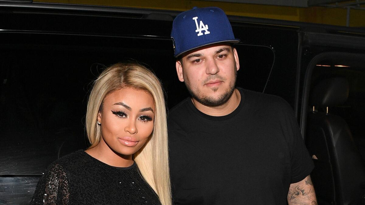 Blac Chyna and Rob Kardashian in, um, happier times.