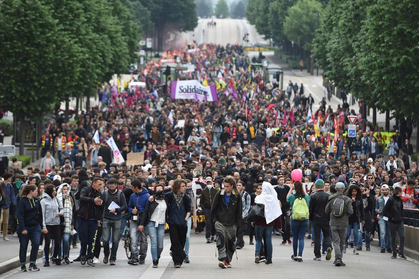 French protest proposed labor reforms