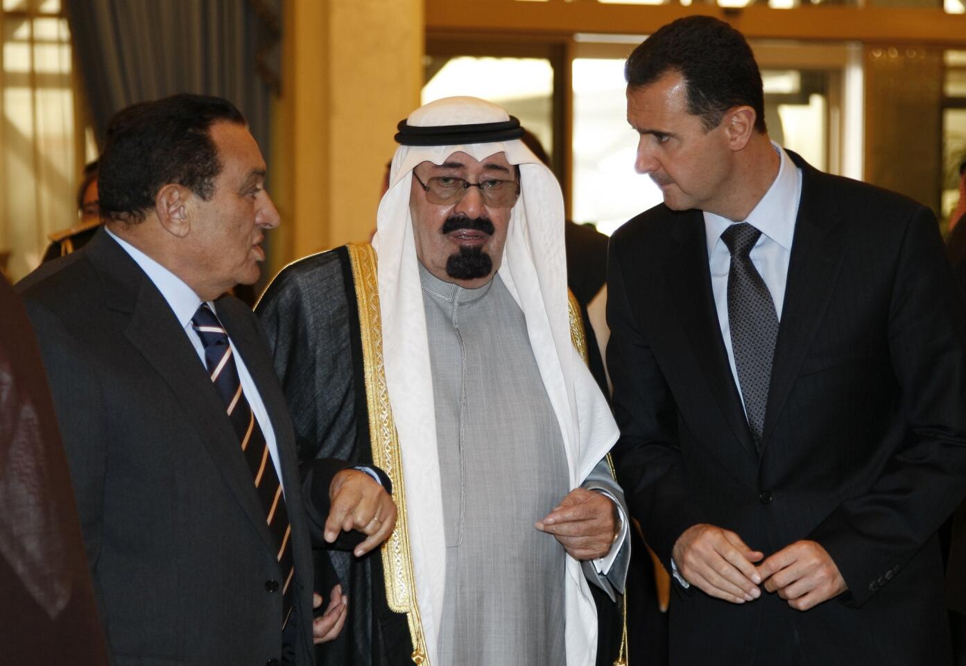 King Abdullah and regional leaders