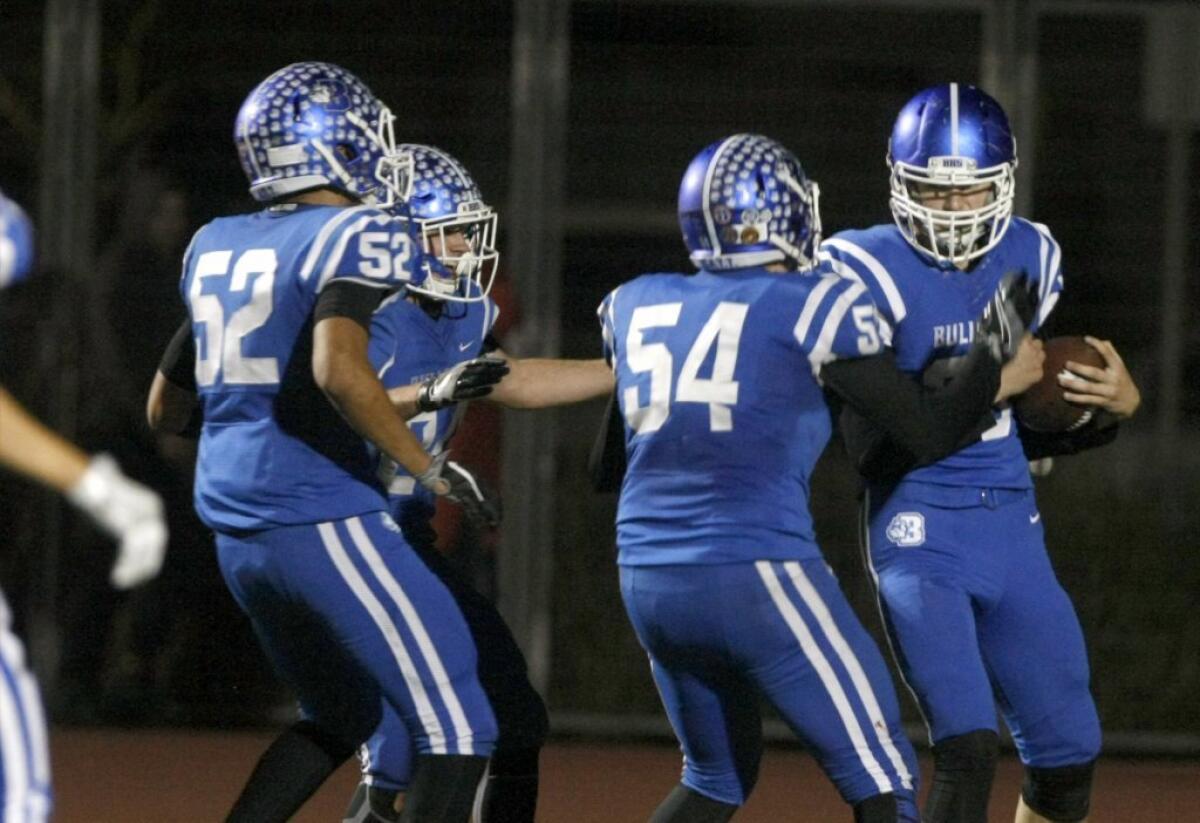 Burbank High's football team, led by a stellar defensive effort, defeated Don Lugo on Friday in the CIF Southern Section Division VIII semifinals.