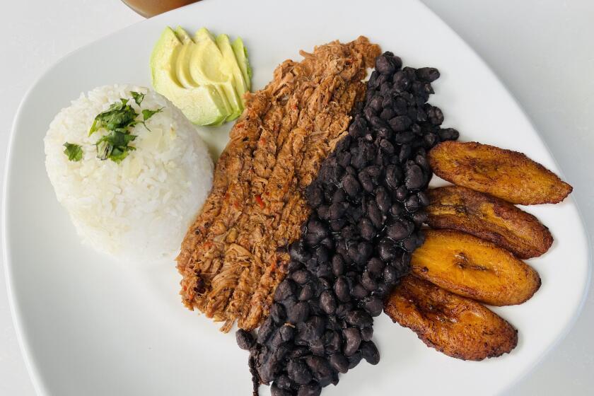 The pabellon plate from Encuentro Cafe.