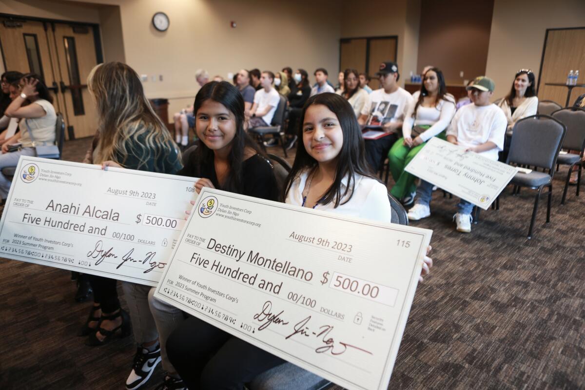 Anahi Alacala, 19, and Destiny Montella, 12, of Whittier represented the oldest and youngest ages of the grant recipients.
