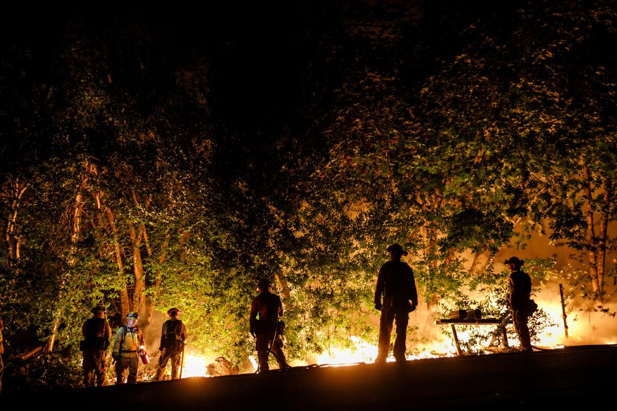 Firefighters on front lines in Napa County