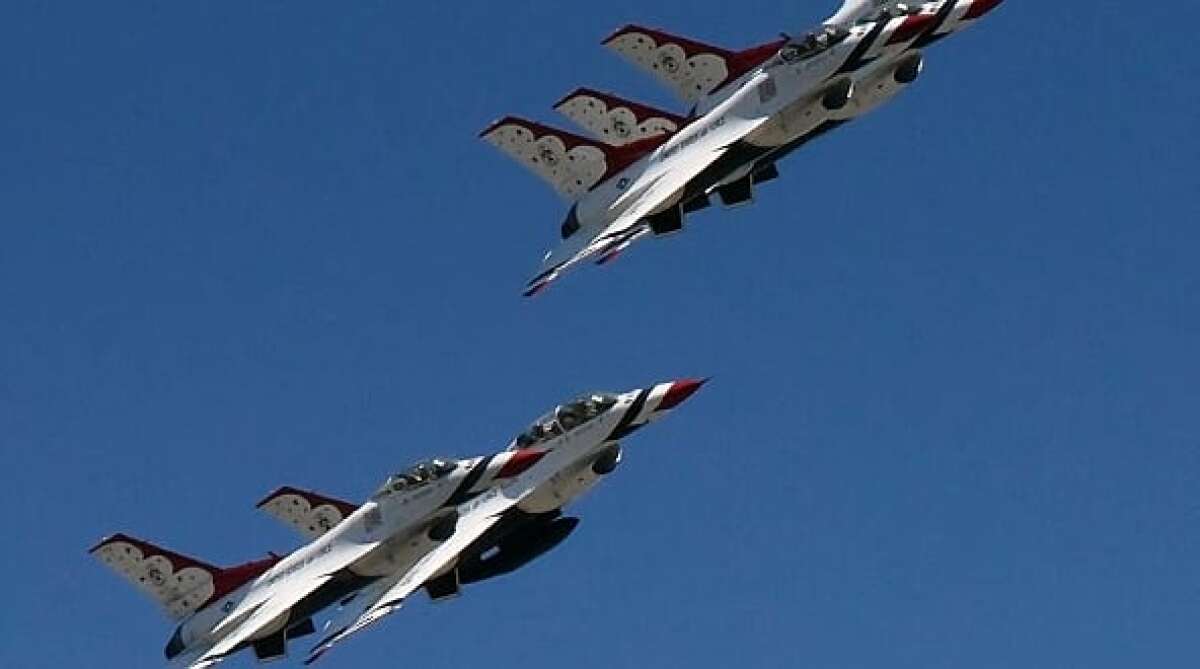 After leaving San Diego County, the Thunderbirds continued to Orange and Los Angeles counties.