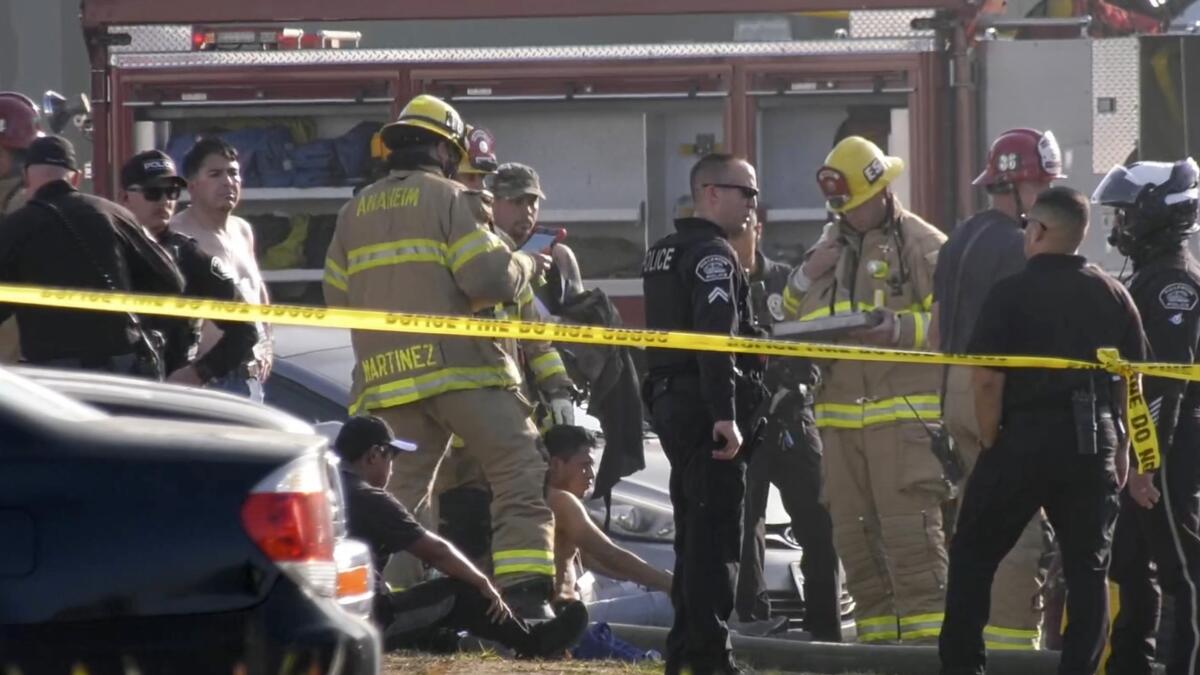 Badly burned workers, 'chaotic' scene inside O.C. warehouse where plane crashed
