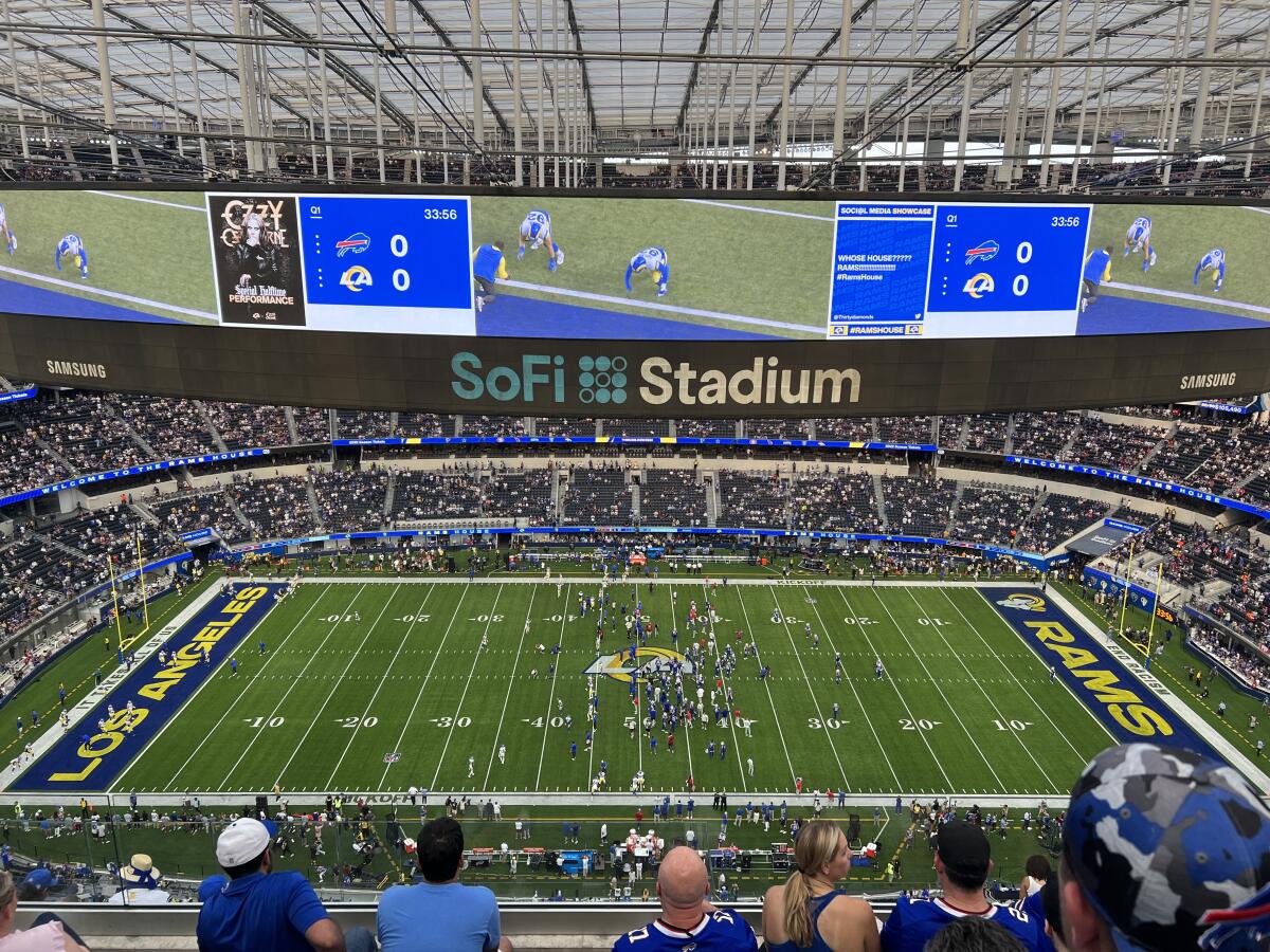 SoFi Stadium is the home for the Rams and Chargers.