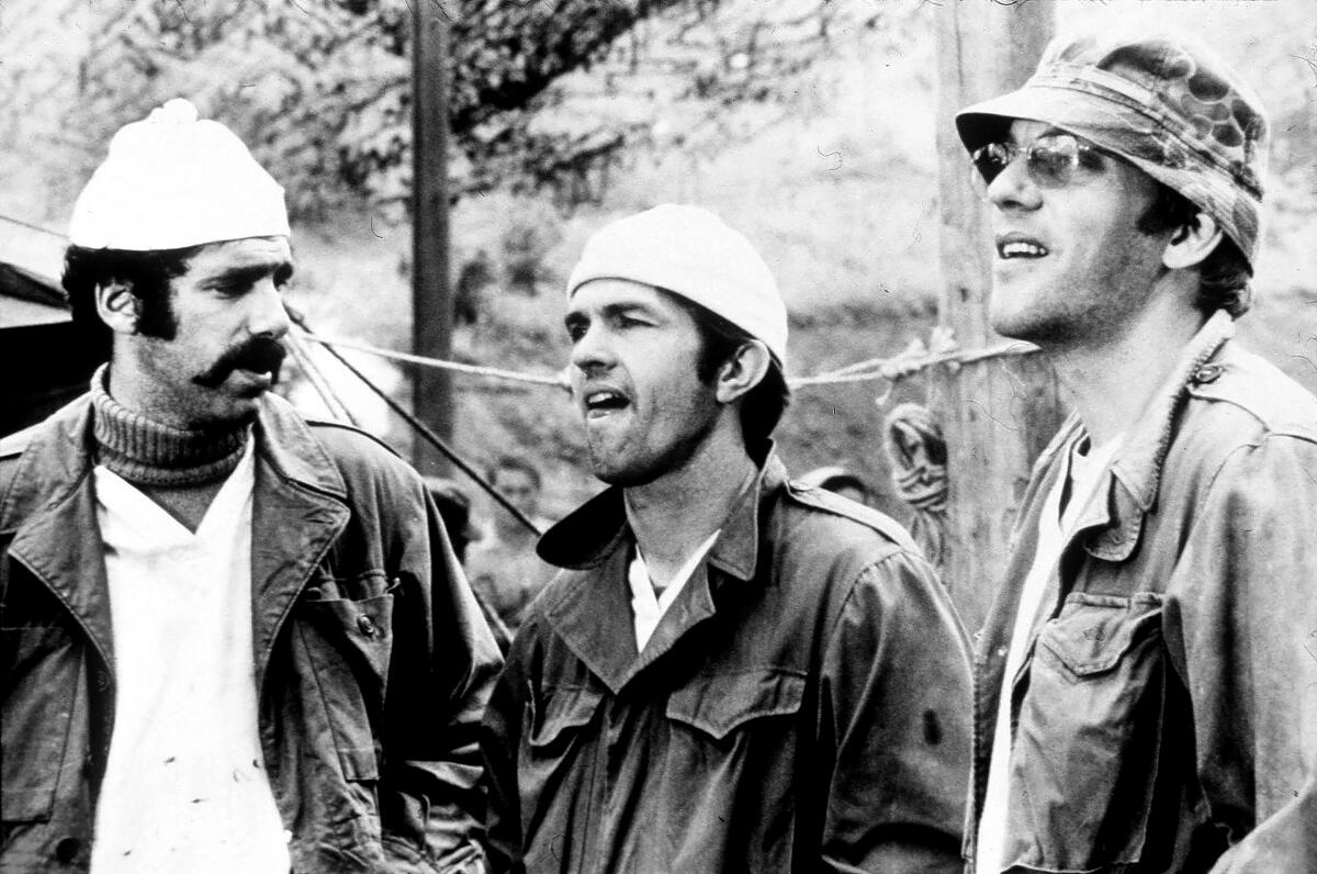 Elliott Gould, Tom Skerritt and Donald Sutherland in a scene from "MIX."