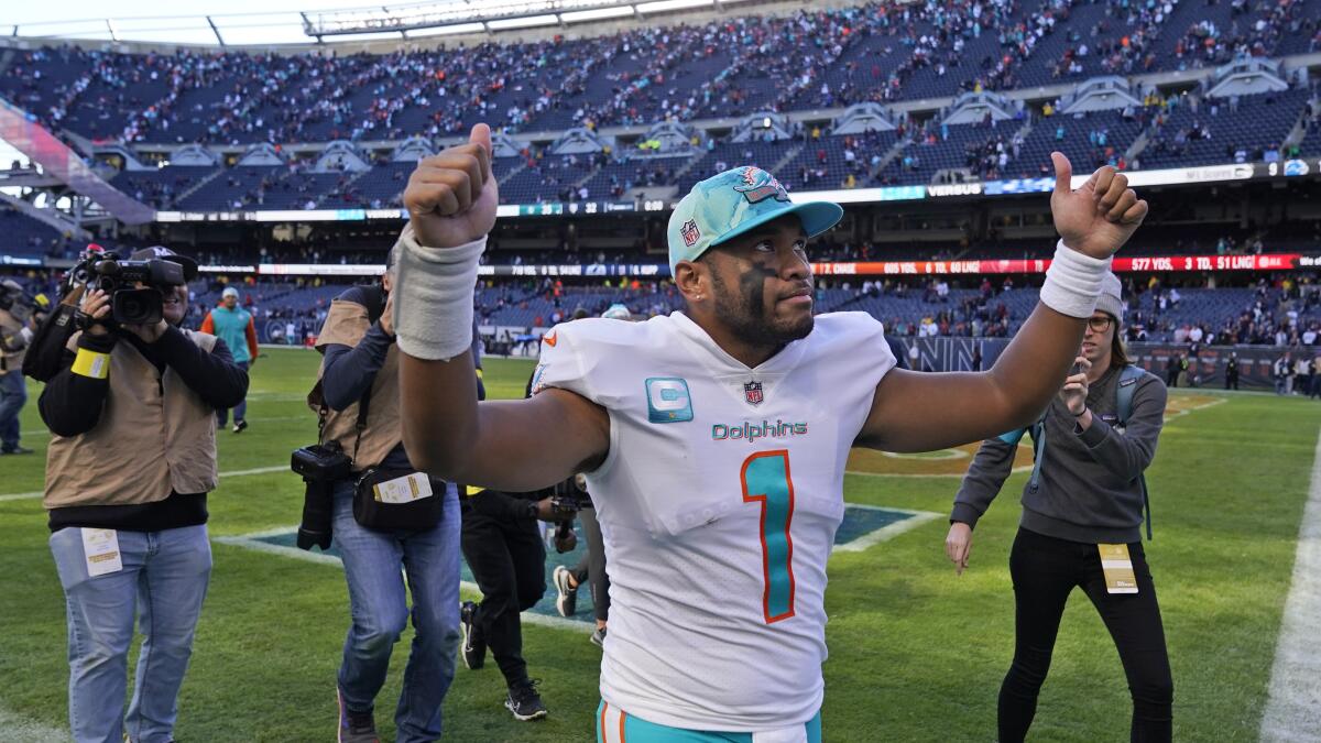 Tua Tagovailoa's leap has Dolphins eyeing deep playoff run - The