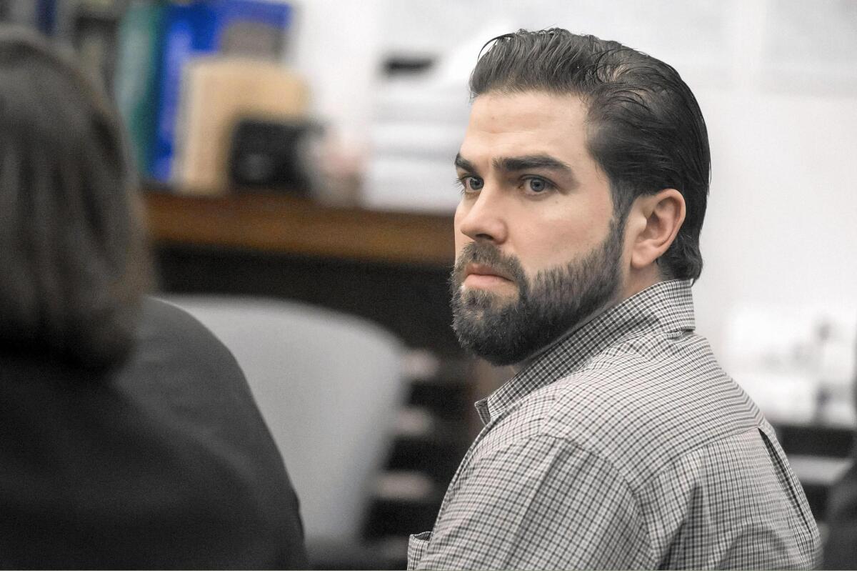 Daniel Wozniak listens during the penalty phase of his trial in January. A jury recommended the death penalty for Wozniak, a Costa Mesa resident who killed two people and dismembered one of them.
