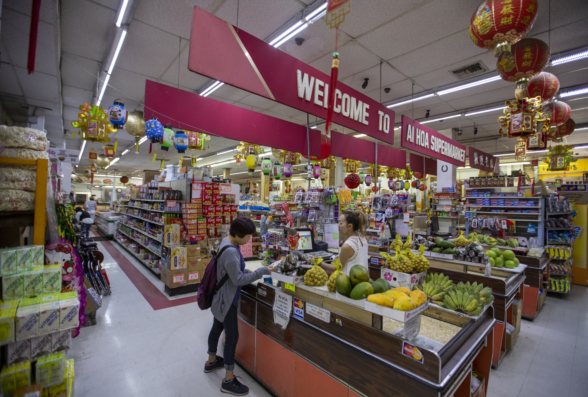 Ai Hoa in 2019, shortly before the grocery store closed.