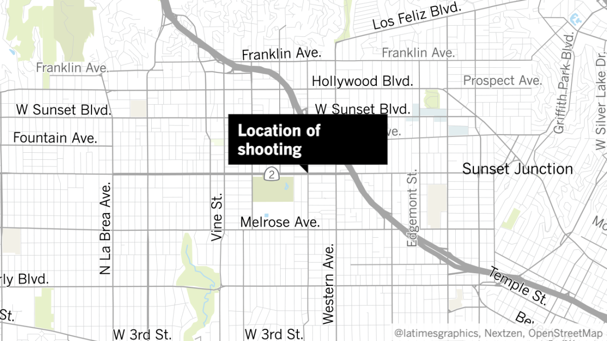 An LAPD officer was shot Wednesday in Hollywood.