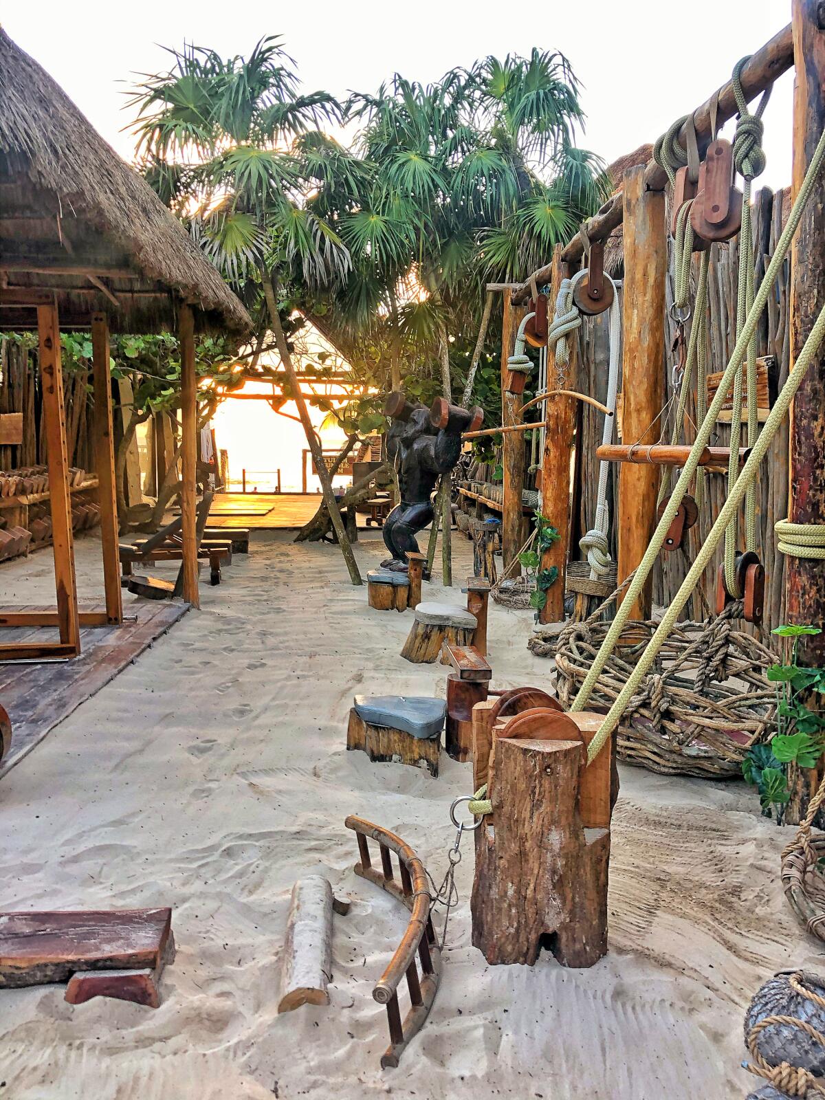 Equipment at Tulum Jungle Gym