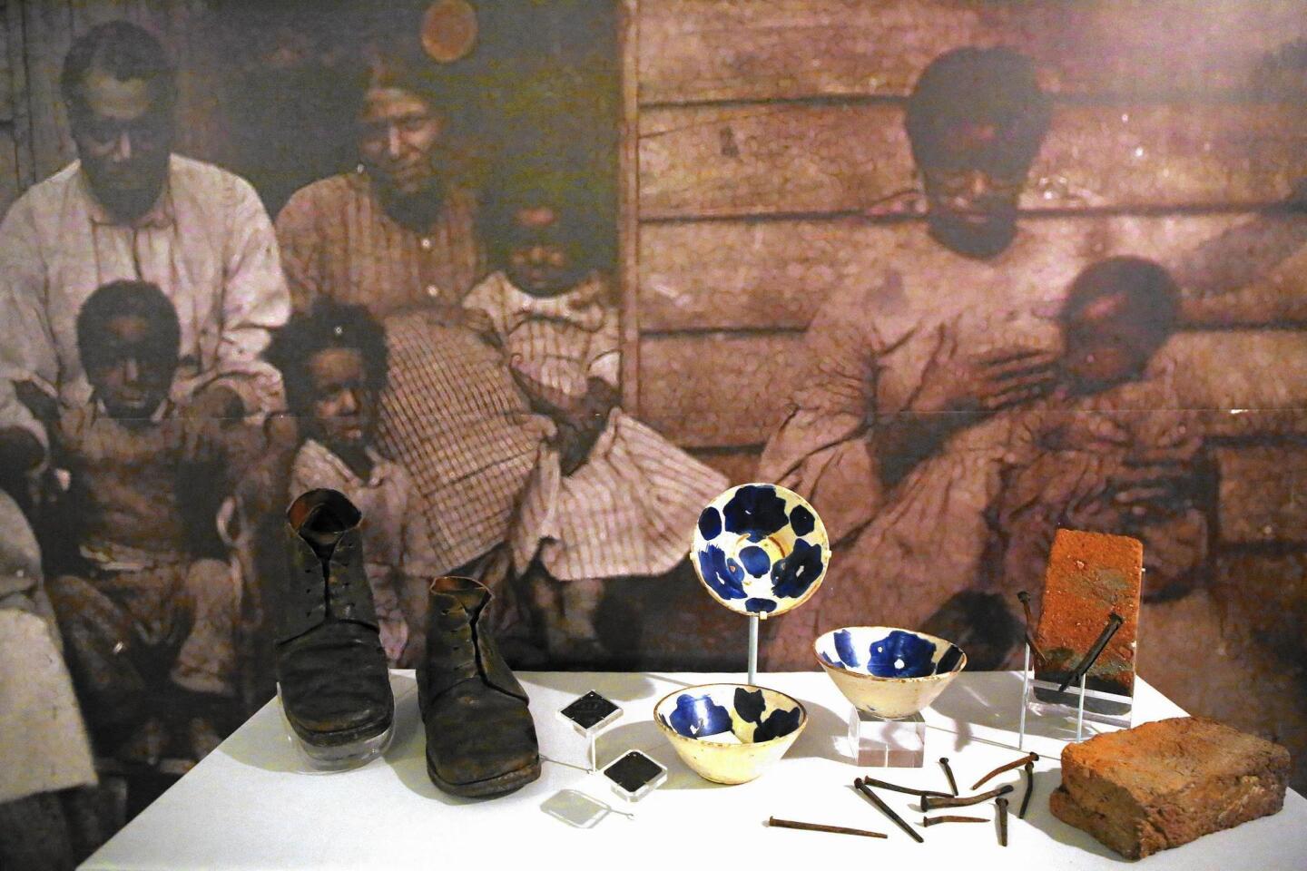 Slave-related artifacts are on display at the DuSable Museum of African American History as part of the permanent exhibit “Freedom, Resistance and the Journey Toward Equality.”