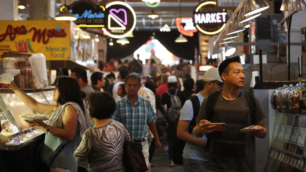 Grand Central Market in downtown Los Angeles celebrated its 100th anniversary in 2017.