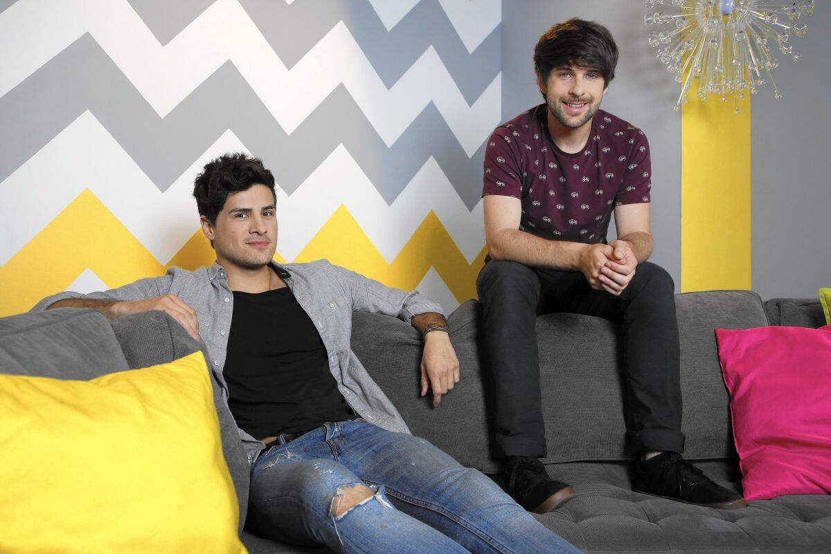 The 27-year-old Sacramento natives behind Smosh, Anthony Padilla, left, and Ian Hecox, have made some 3,000 sketches on YouTube in the last 10 years.