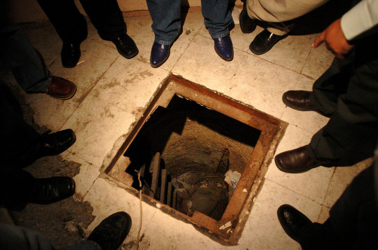 Tunnels used by the Mexican drug cartels