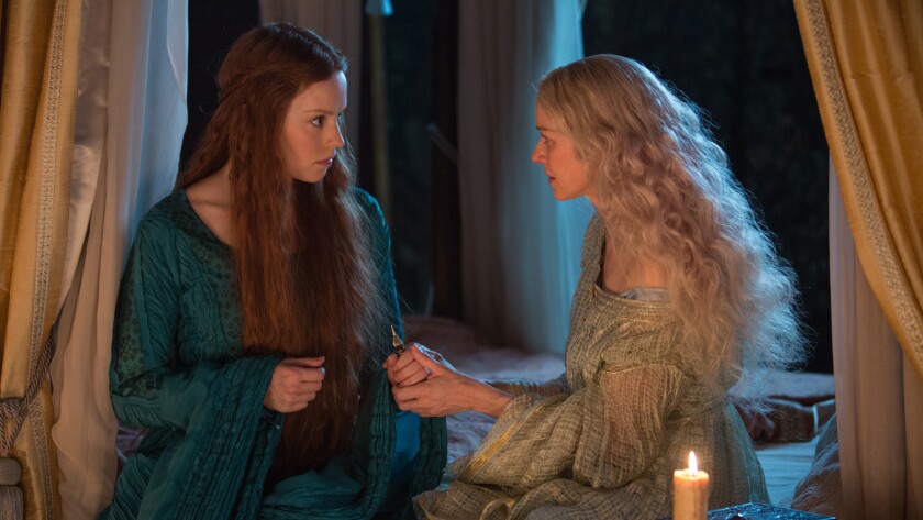 Daisy Ridley, left, and Naomi Watts in "Ophelia."
