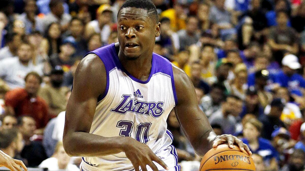 Lakers forward Julius Randle, shown during a game Friday against the Minnesota Timberwolves.