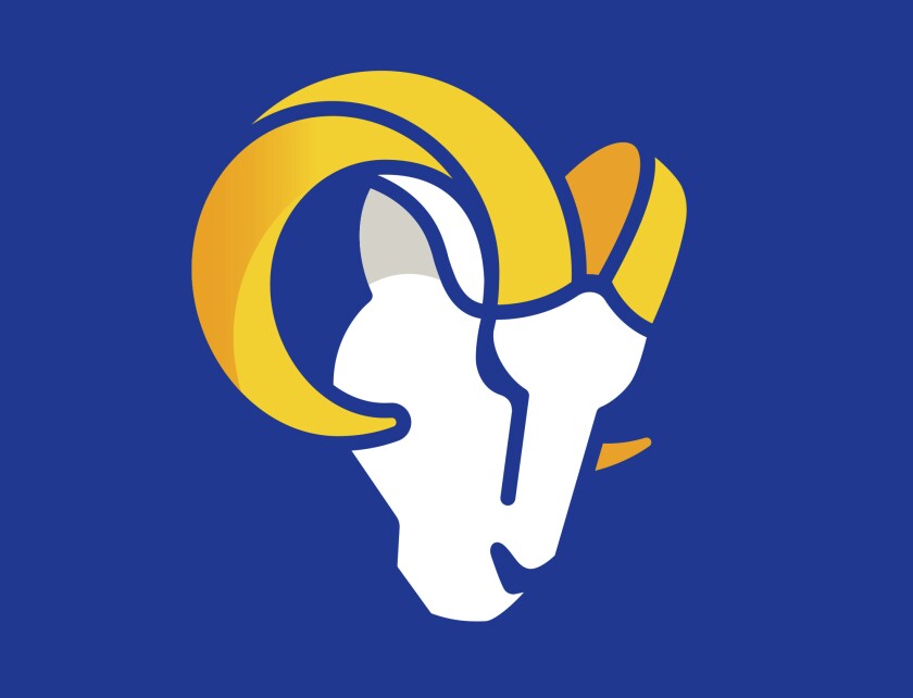 Blue and yellow again: LA Rams unveil logos, color scheme - The San Diego  Union-Tribune